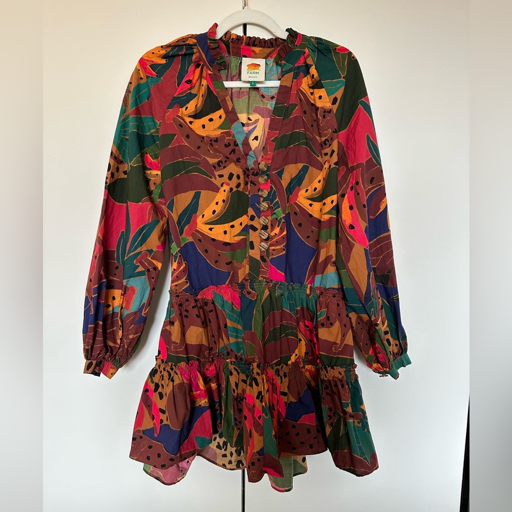 COPY - Farm Rio Leopard Jungle Minidress 🐆